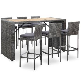 Garden Bar Set Grey, Anthracite