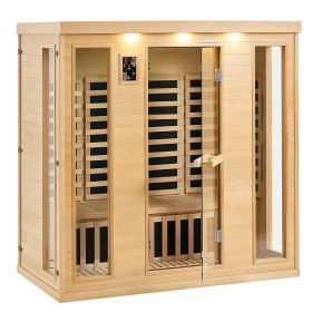 Far Infrared Wooden Sauna, Room Home Sauna Spa for 3 to 4 Person (Shape: Square, capacity: 3-4 Person)